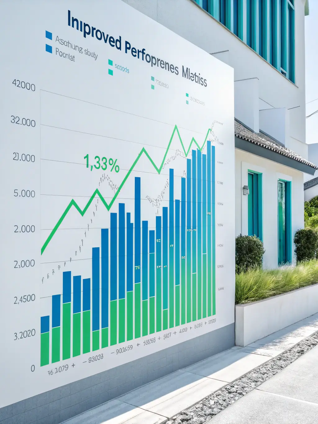 A graph showing significant improvement in key performance indicators (KPIs) after implementing Kasselman's solutions, demonstrating tangible results.