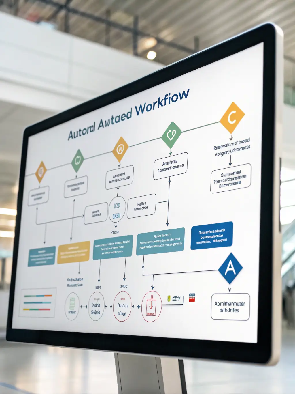 An image of a streamlined, automated workflow diagram, illustrating the seamless integration and efficiency of Kasselman's solutions.